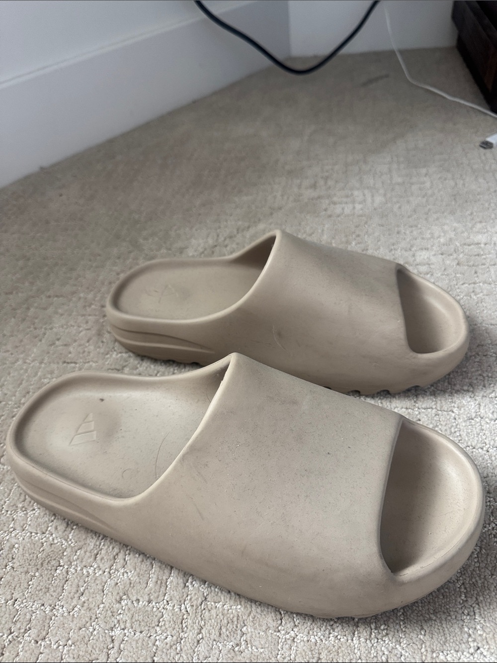 Yeezy
 Beige Slip-On Foam Slide Sandals